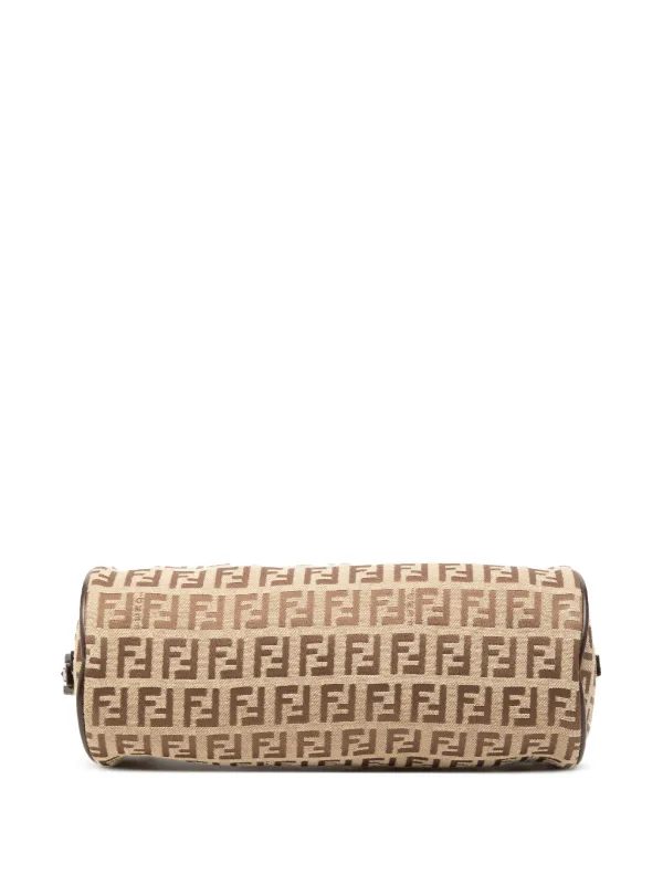 FENDI バッグ　筒形 Fendi Pre-Owned 20th Century Zucchino Canvas Barrel Pochette