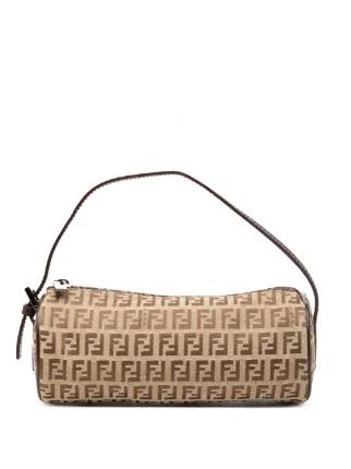 Fendi Pre-Owned 20th Century Zucchino Canvas Barrel Pochette
