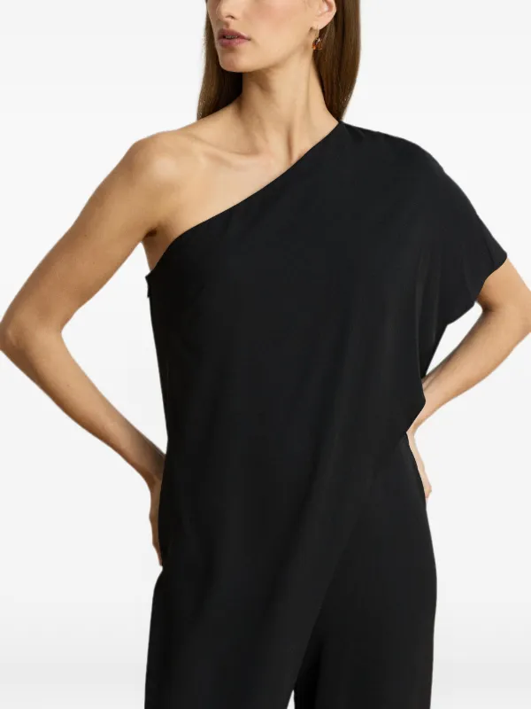 Lauren Ralph Lauren Cape Georgette one-shoulder Draped Jumpsuit