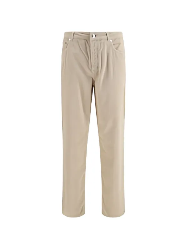 BRUNELLO CUCINELLI コーデュロイ パンツ 42 Brunello Cucinelli ストレート コーデュロイパンツ | ニュートラル