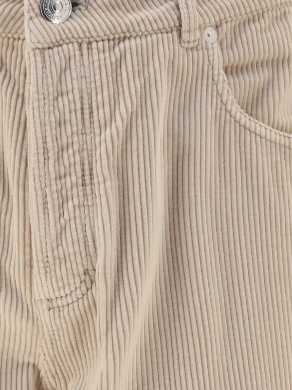 Brunello Cucinelli ストレート コーデュロイパンツ | ニュートラル