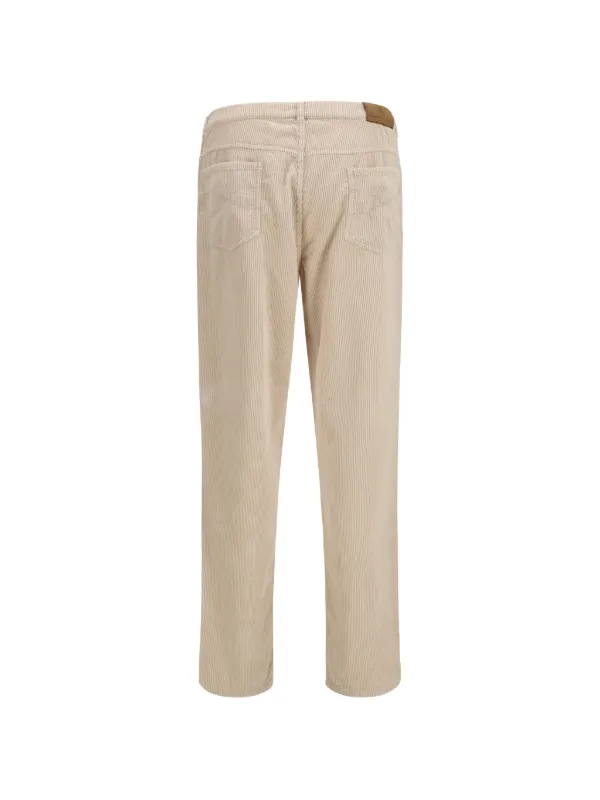 Brunello Cucinelli ストレート コーデュロイパンツ | ニュートラル