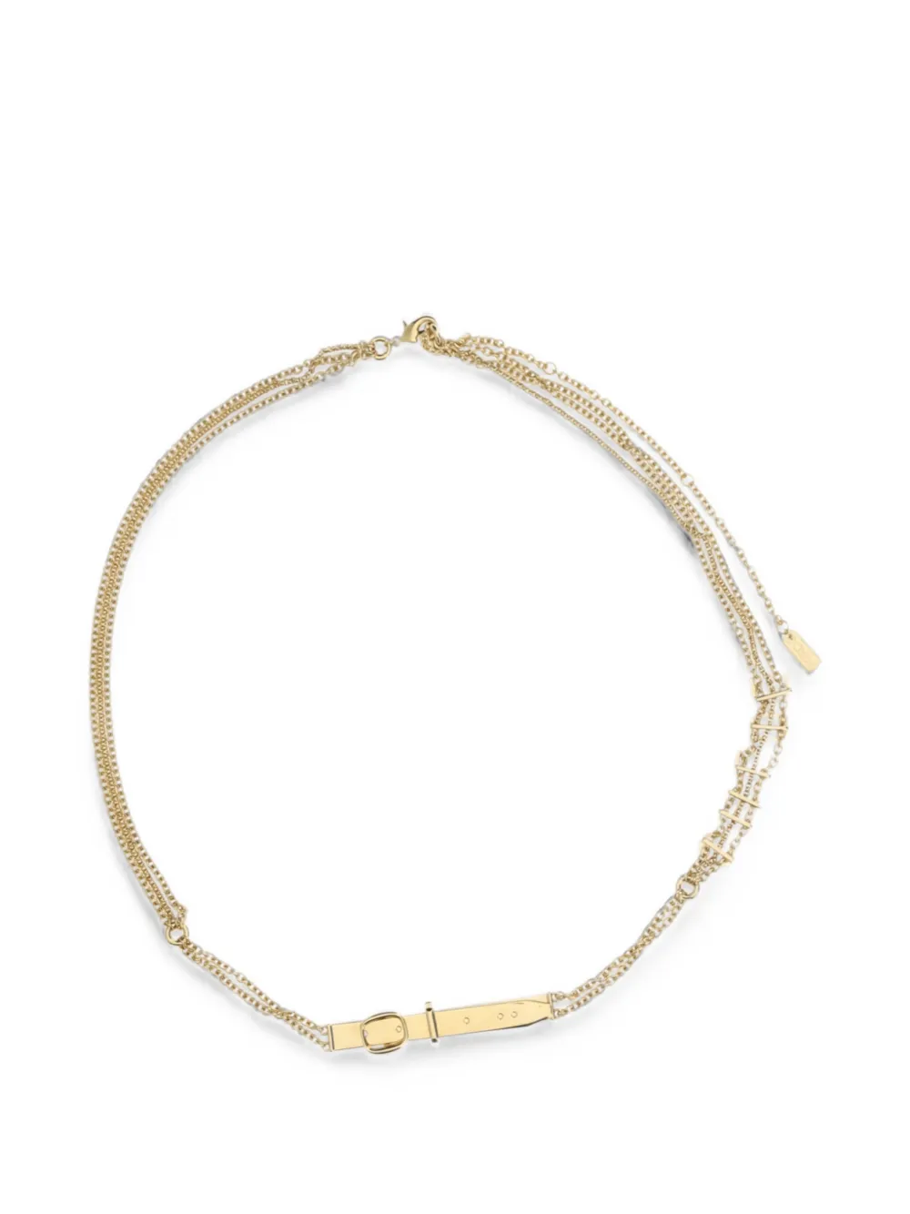Chloé logo-lettering buckle-detail belt - Oro