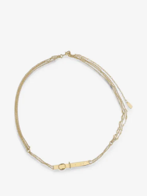 Chloé cinturón con detalle de hebilla y letras del logo