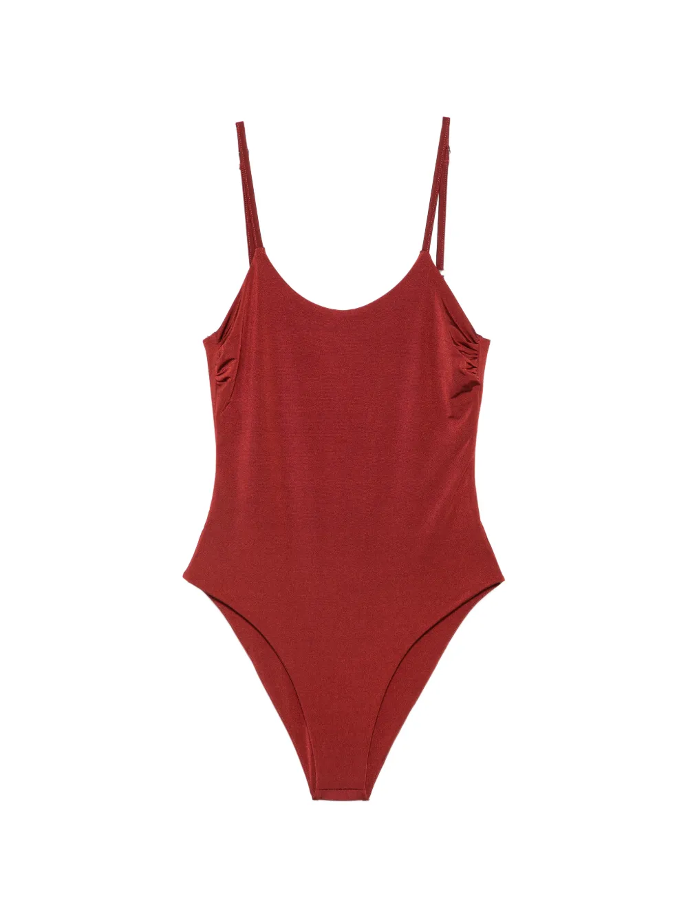 MOUTAKI scoop-neck swimsuit - Rosso