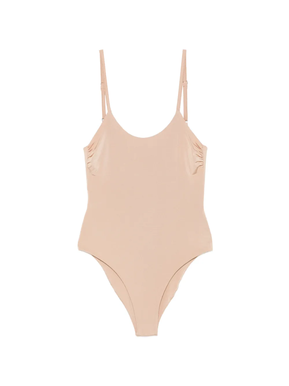 MOUTAKI ruched-detail swimsuit - Toni neutri