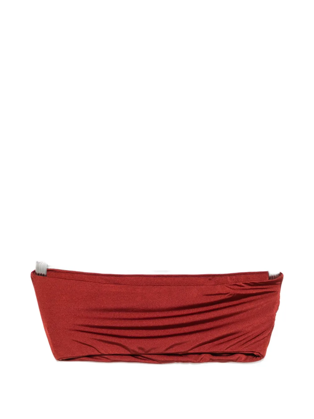 Moutaki Ruched Bikini Top In Red