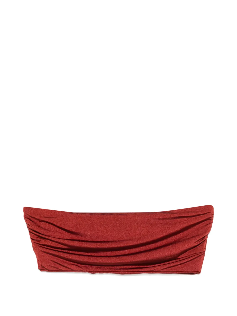 MOUTAKI ruched bikini top - Rosso