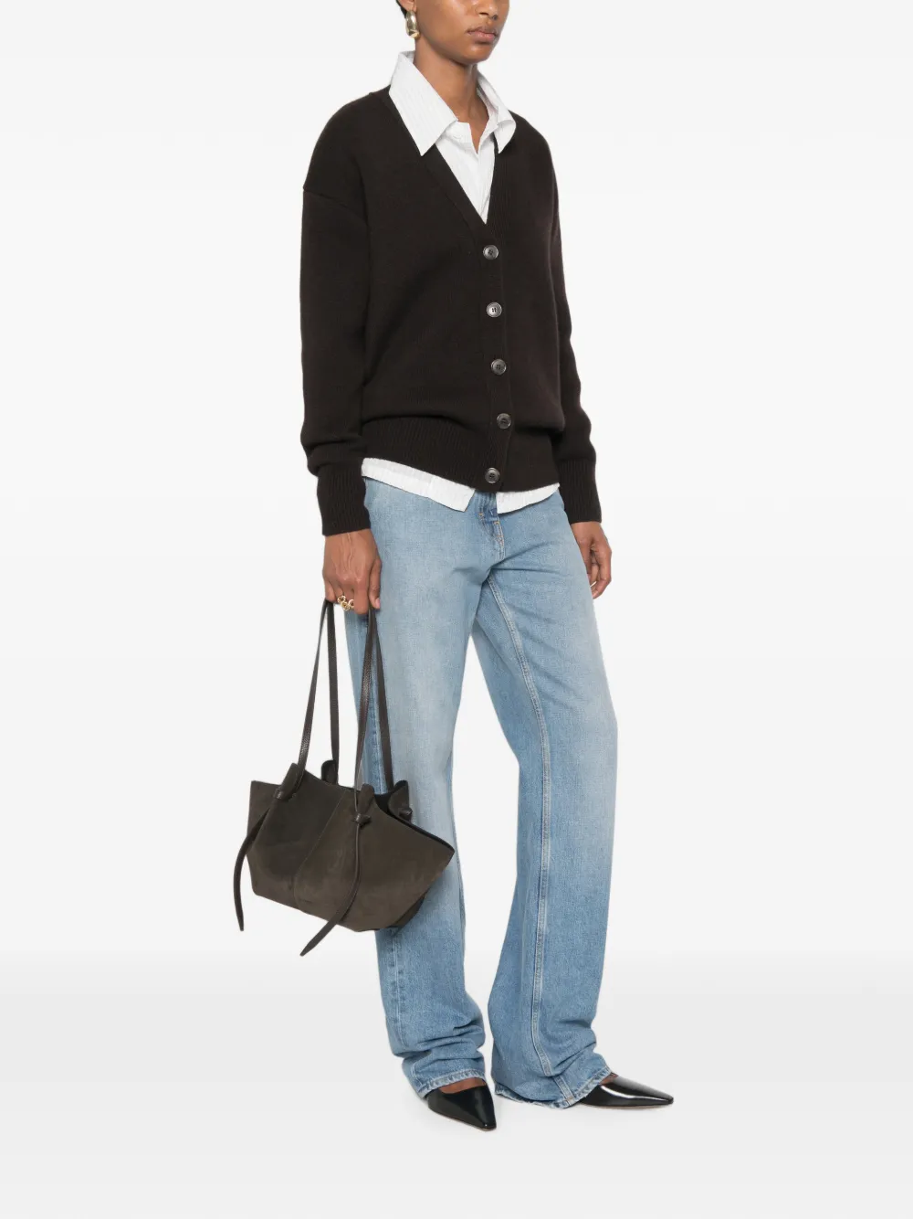 Yuzefi Mochi suède shopper Bruin