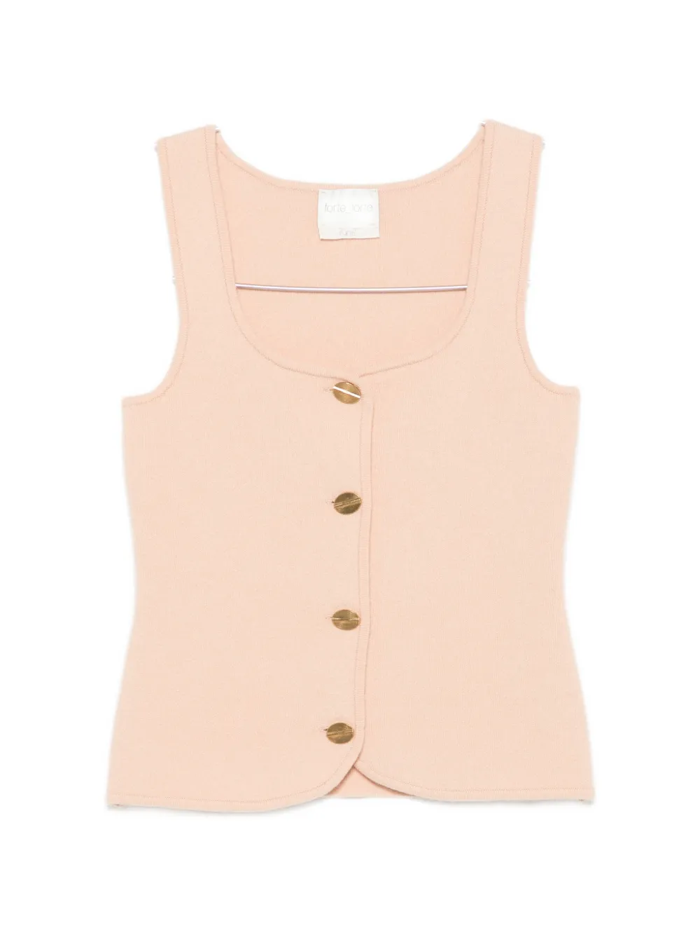 Forte Forte button-up knitted vest - Toni neutri