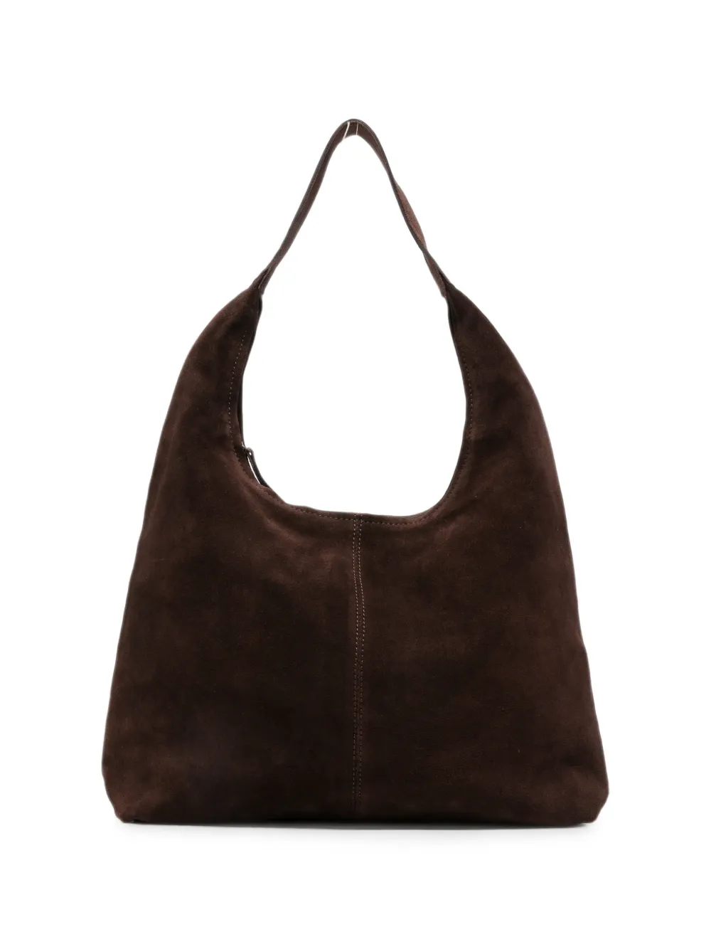 YERSE suede leather shoulder bag - Braun