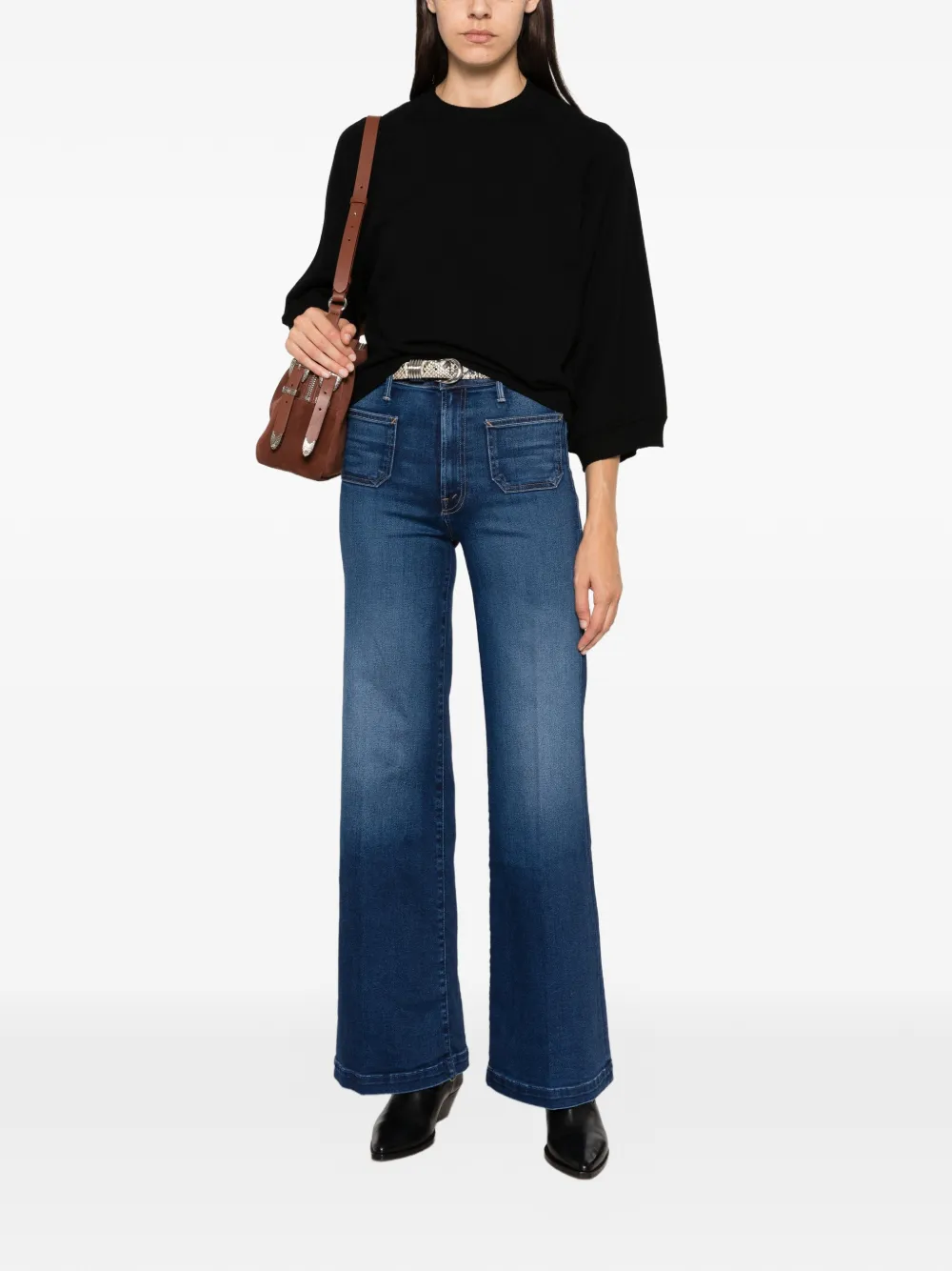 TWINSET raglan-sleeve sweater Zwart