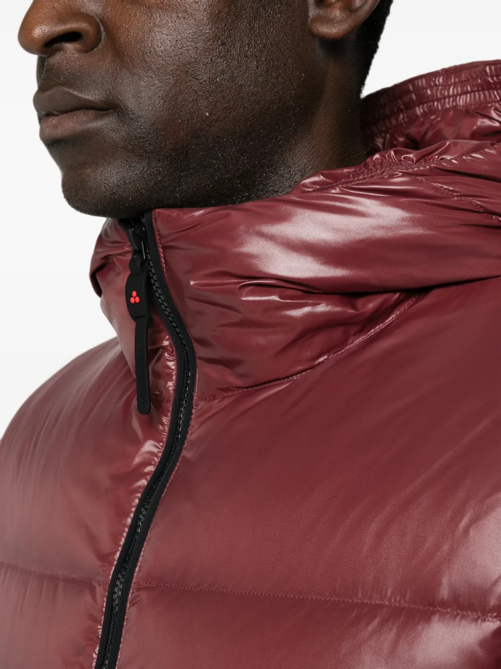 Peuterey Gewatteerd donsjack met capuchon Rood