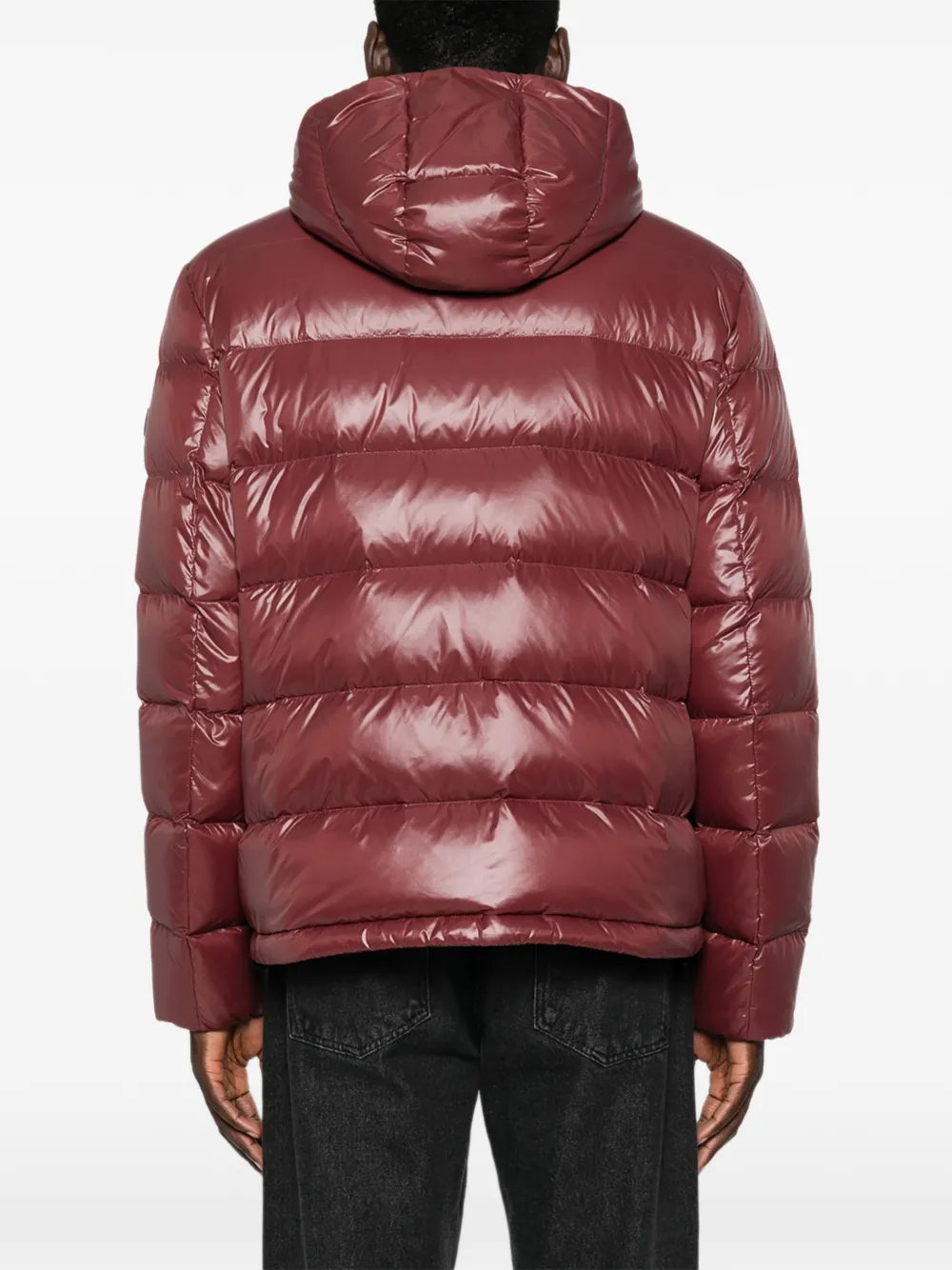 Peuterey Gewatteerd donsjack met capuchon Rood