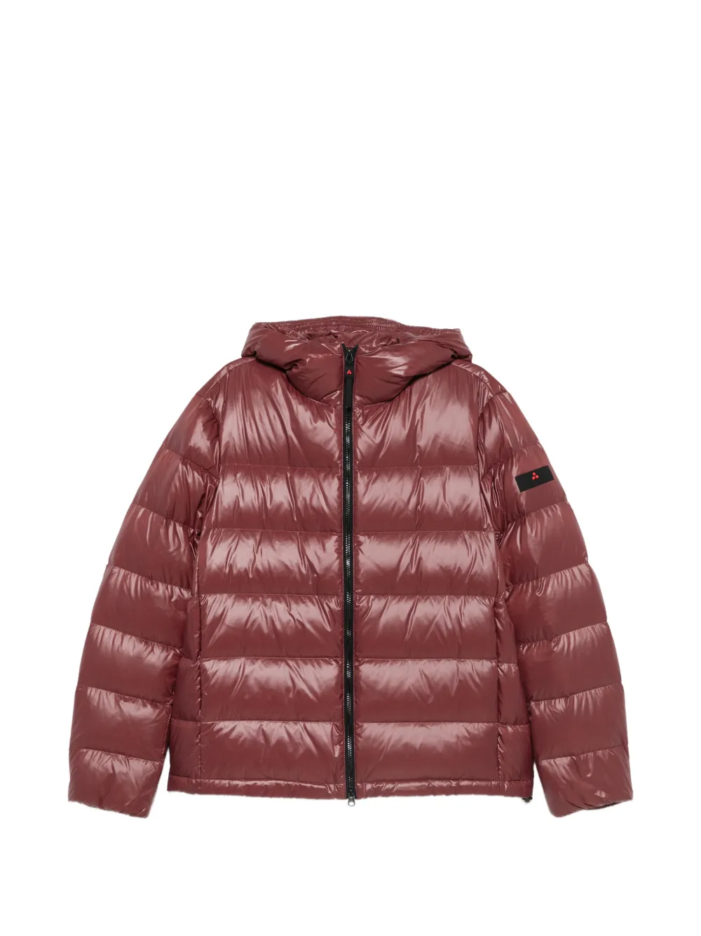 Peuterey quilted hooded puffer jacket - Rot