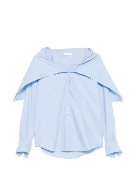7 For All Mankind cape-panel long-sleeve shirt