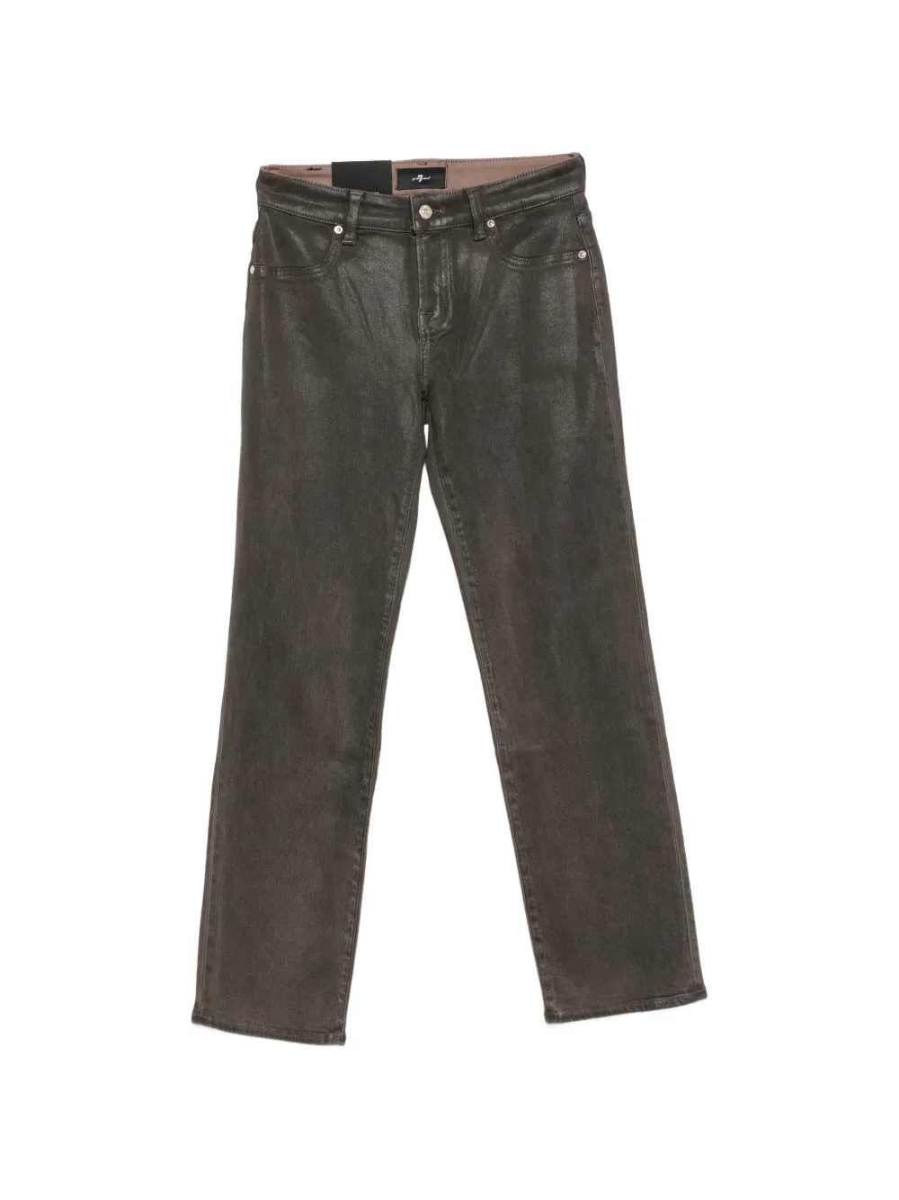 7 For All Mankind Beschichtete Jeans - Grau