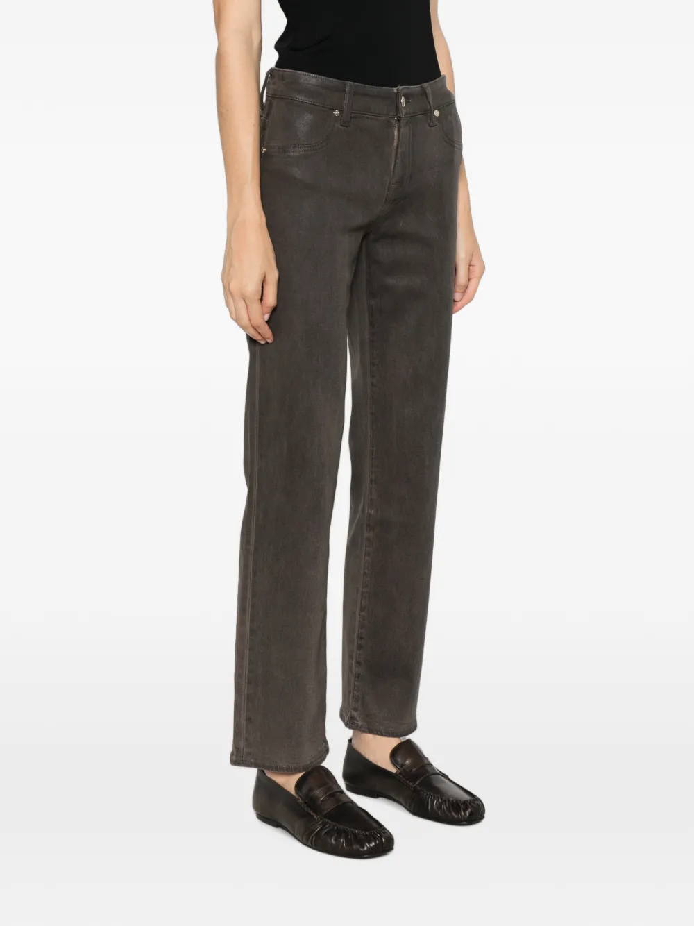 7 For All Mankind Gecoate jeans Grijs