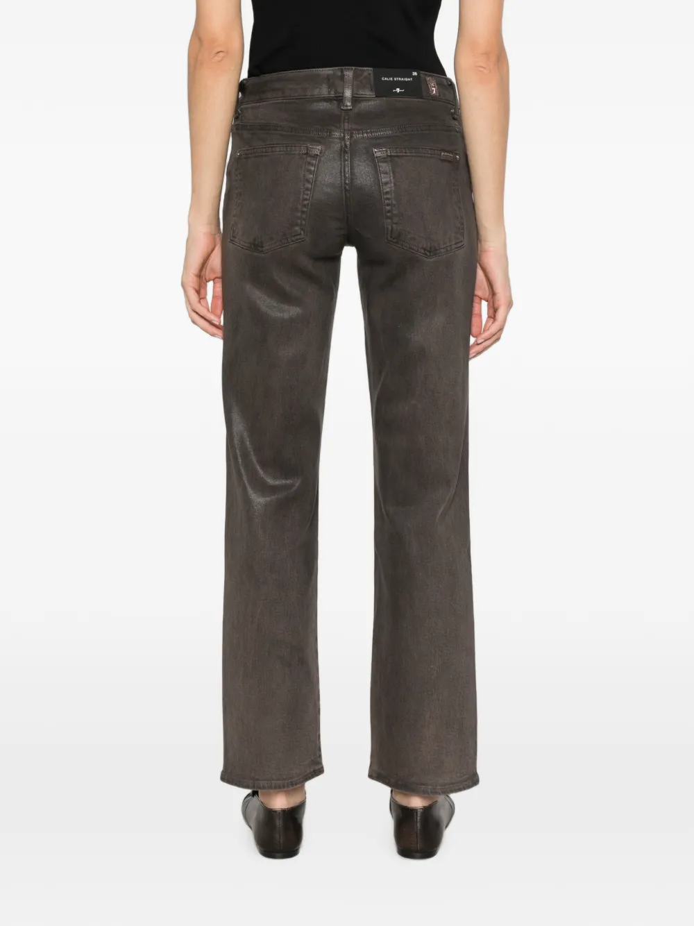 7 For All Mankind Gecoate jeans Grijs