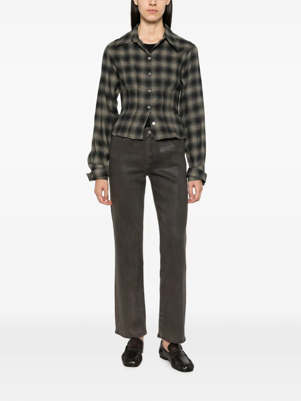 7 For All Mankind Gecoate jeans Grijs