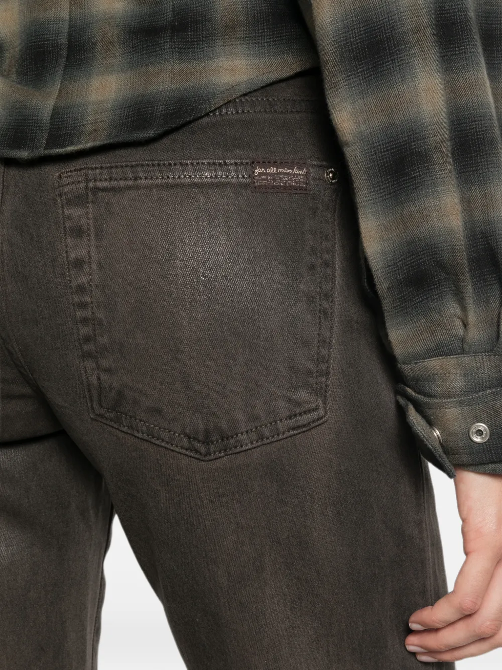 7 For All Mankind Gecoate jeans Grijs