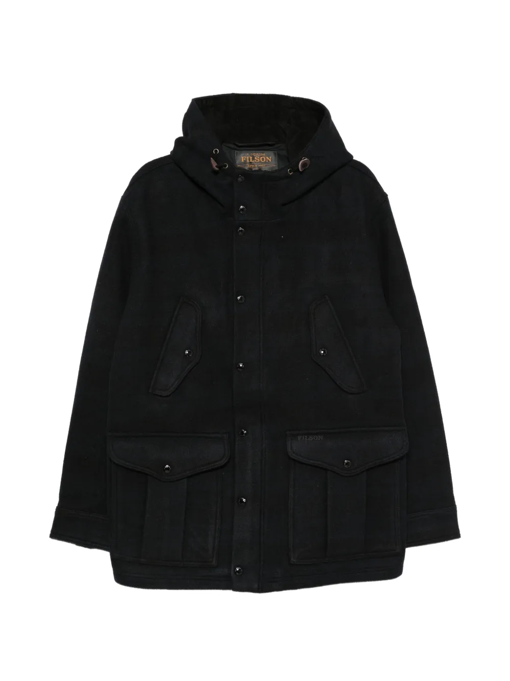 Filson hooded multi-pocket coat - Nero