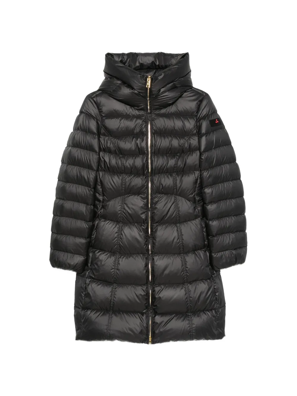 Peuterey Cappotto trapuntato con cappuccio - Nero