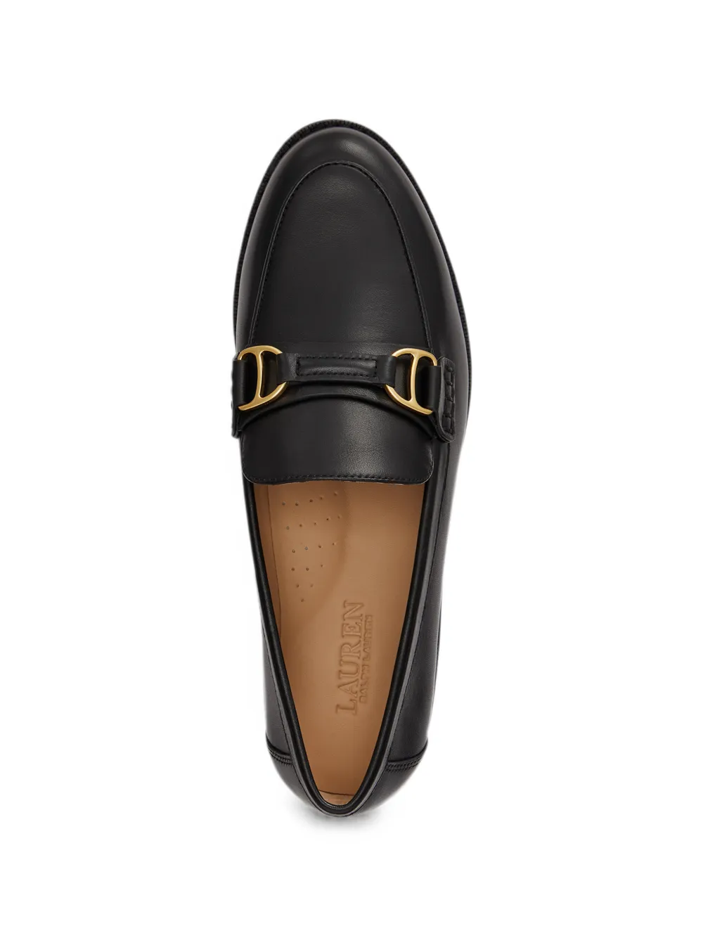 Lauren Ralph Lauren Tasha D-ring leather loafers Zwart