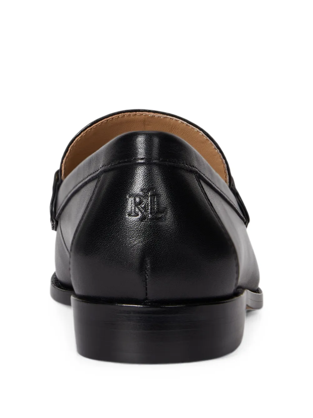 Lauren Ralph Lauren Tasha D-ring leather loafers Zwart