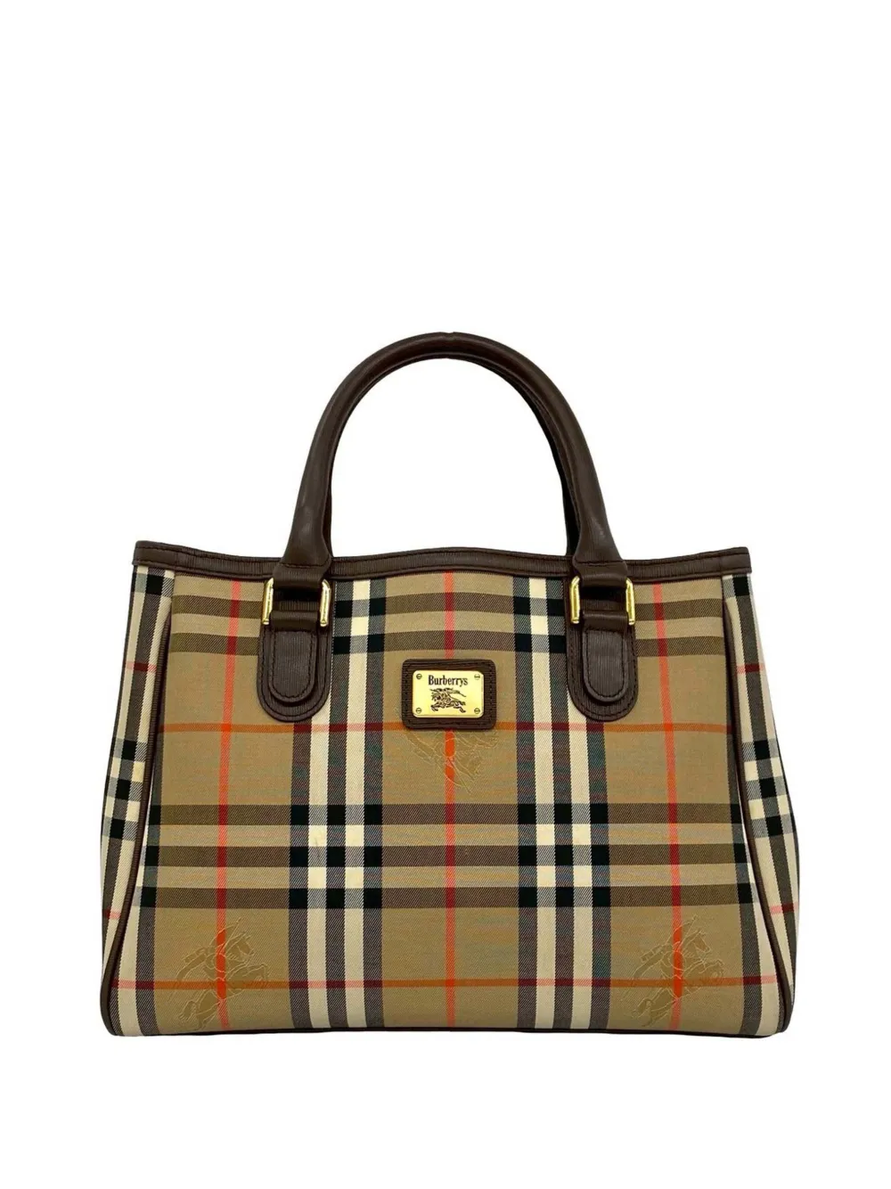 Burberry Pre-Owned 20th Century Haymarket Check Canvas tote bag - Neutrals