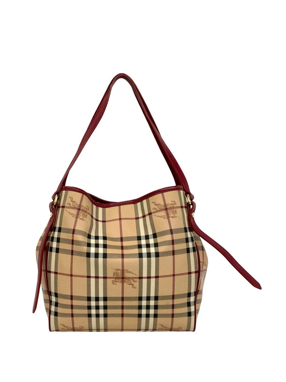 Burberry Pre-Owned 2000-2017 Small Haymarket Check Coated Canvas Canterbury tote bag - Neutrals