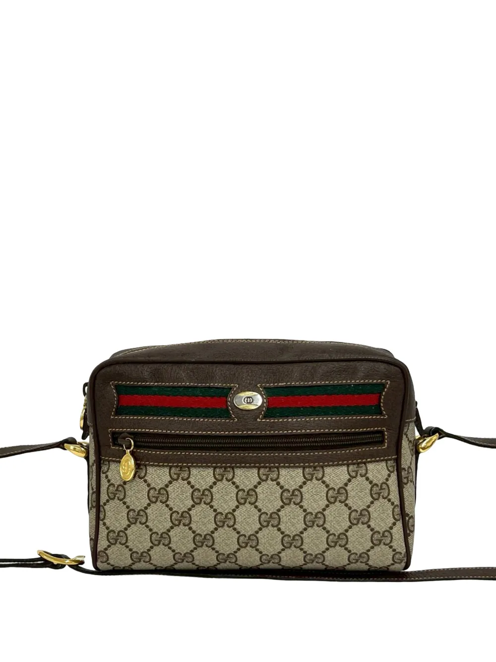 Gucci Pre-Owned 20th Century GG Supreme Web crossbody bag - Toni neutri