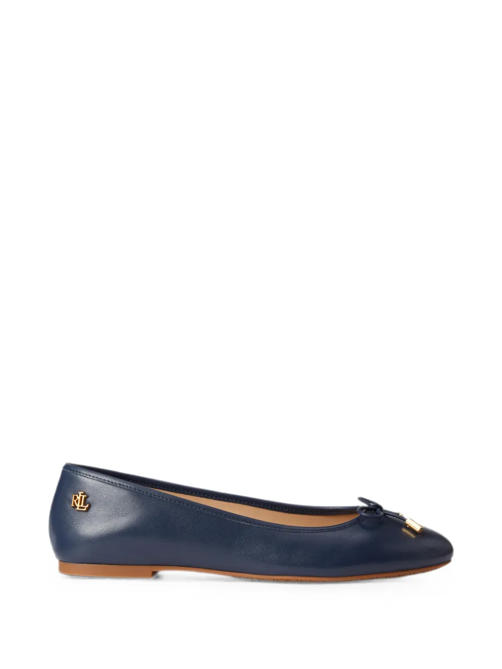 Lauren Ralph Lauren Jayna bow-detail ballet flats - Blu