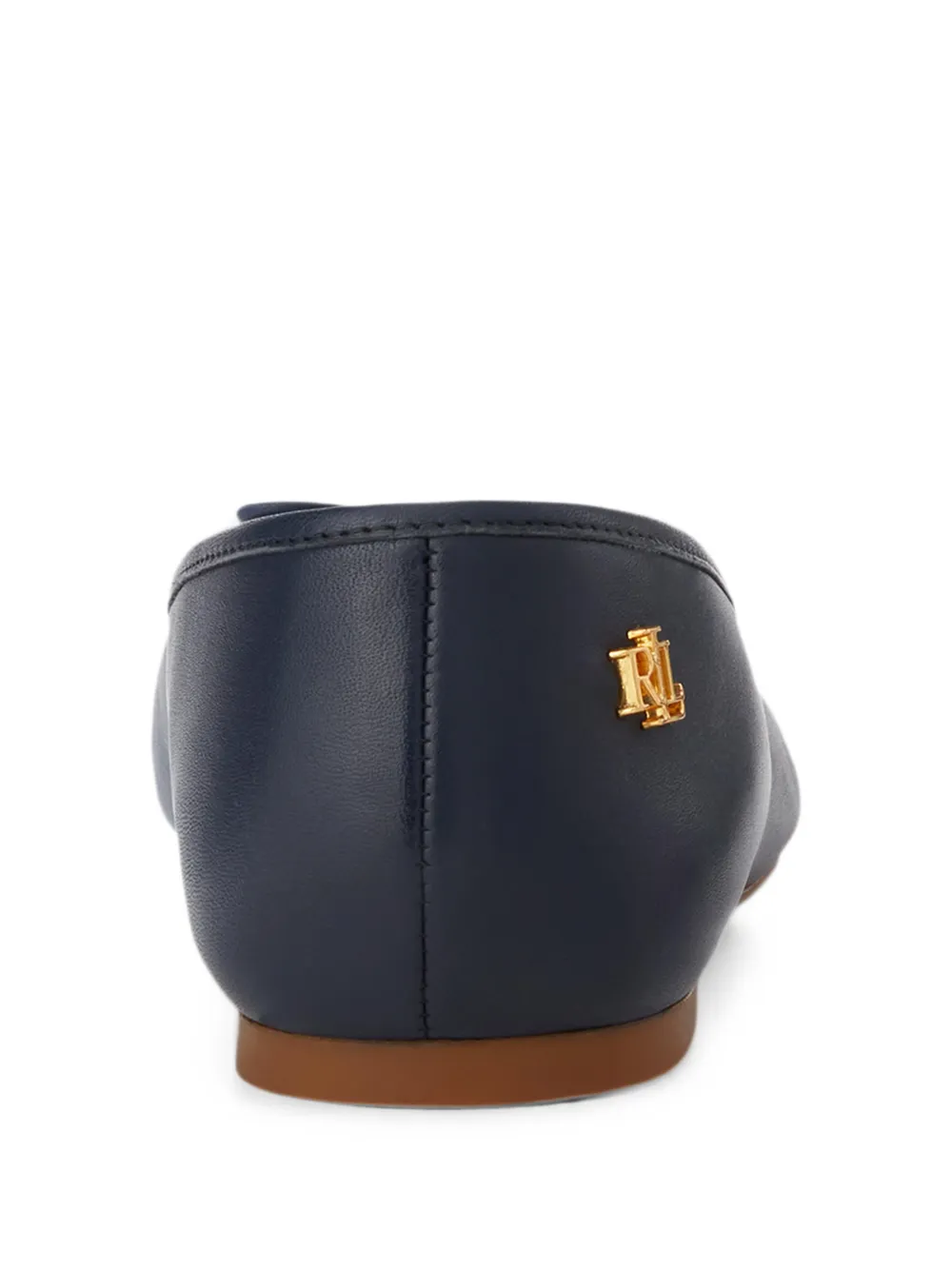 Lauren Ralph Lauren Jayna bow-detail ballet flats Blauw