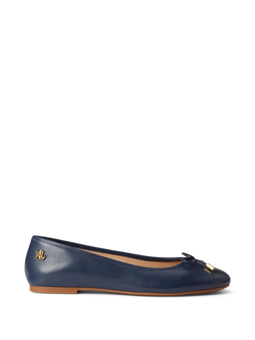 Lauren Ralph Lauren Jayna bow-detail ballet flats - Blu