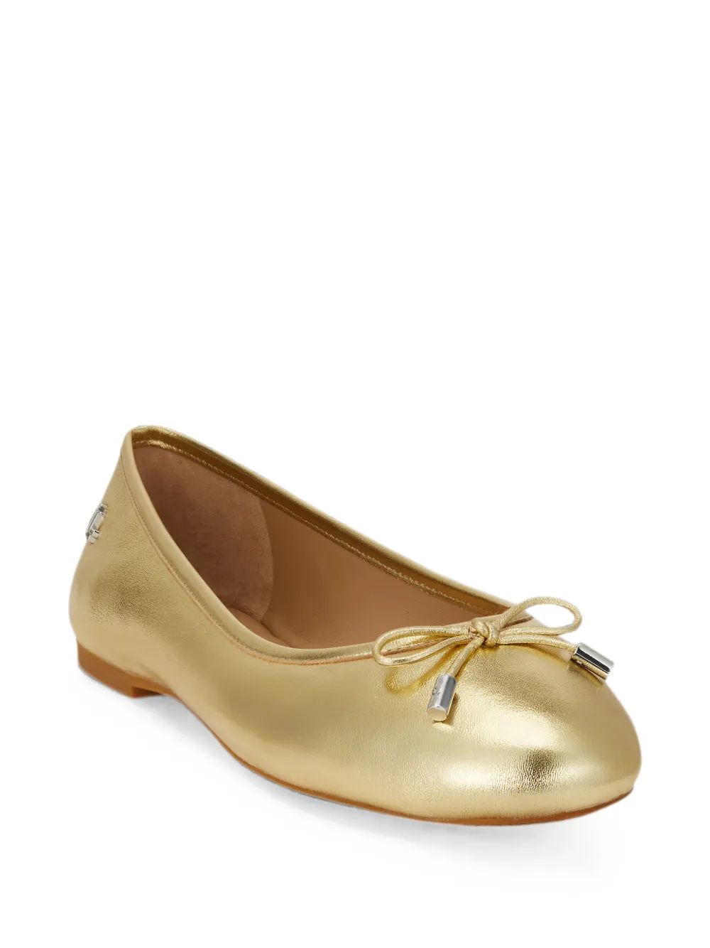 Lauren Ralph Lauren Jayna bow-detail ballet flats Goud