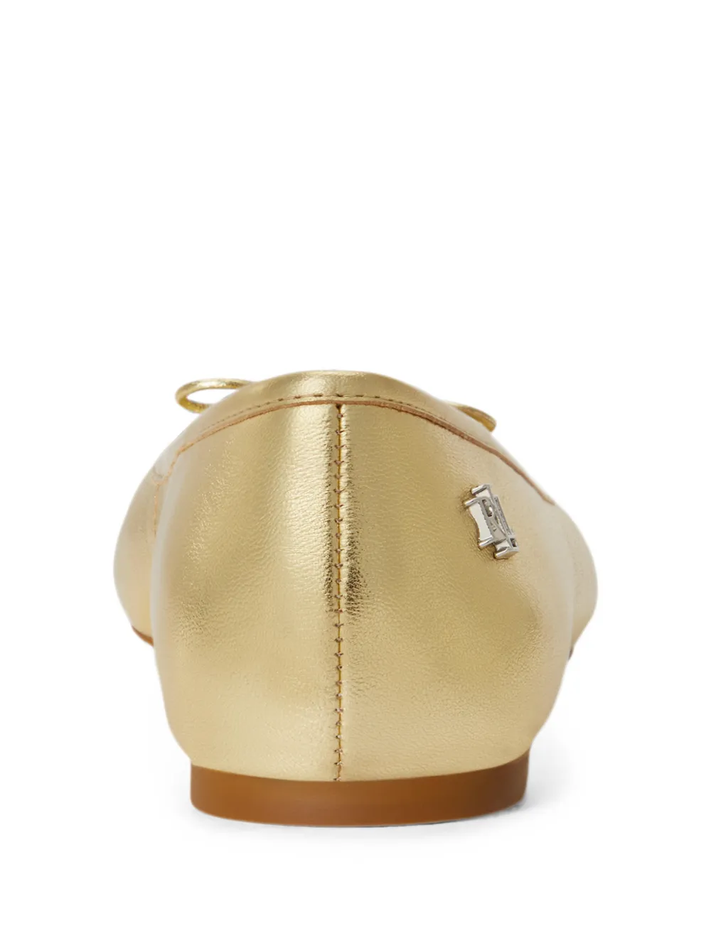 Lauren Ralph Lauren Jayna bow-detail ballet flats Goud