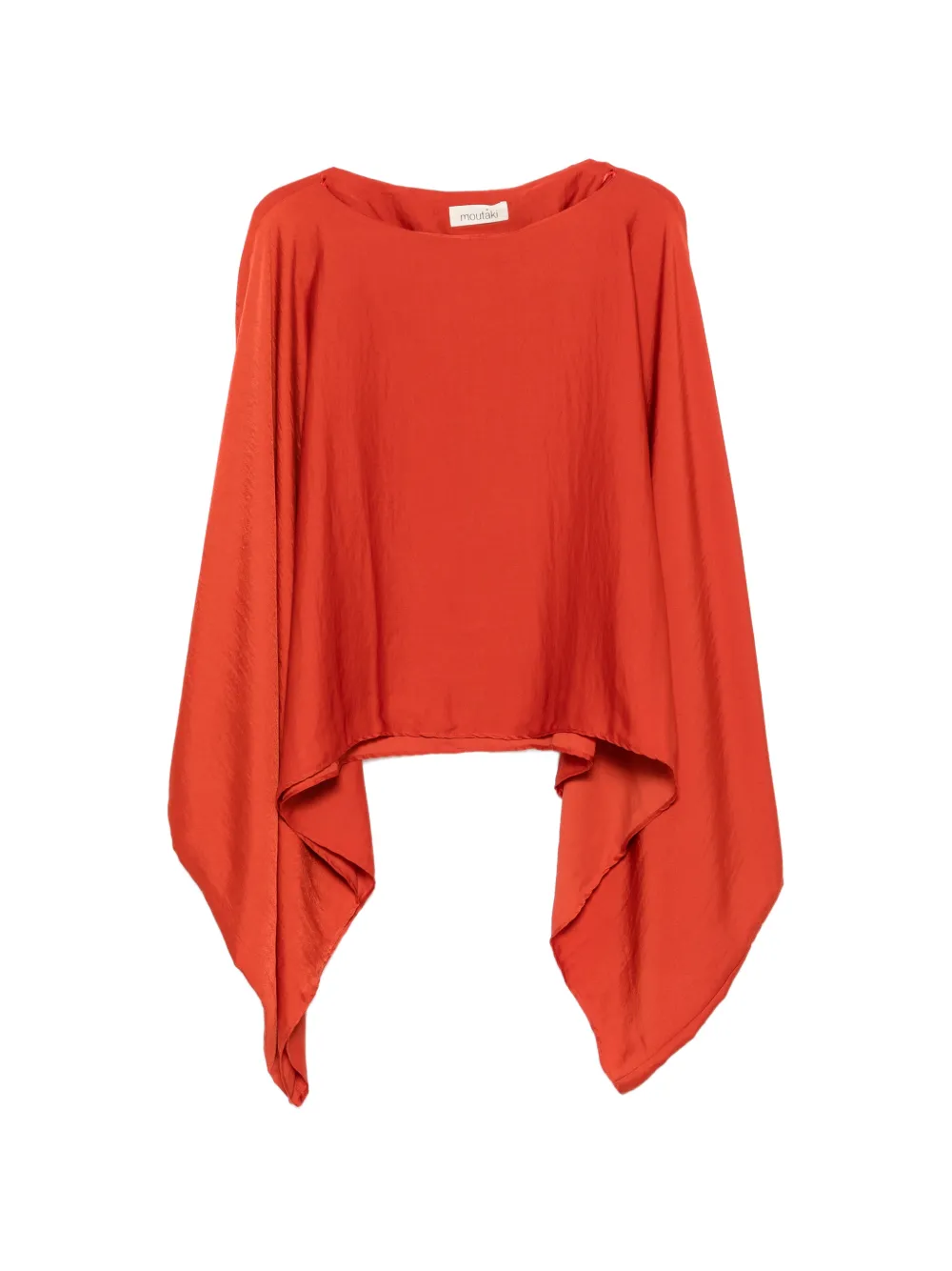 MOUTAKI cape-style boat-neck blouse