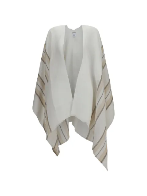 Brunello Cucinelli sequin-embellished striped poncho