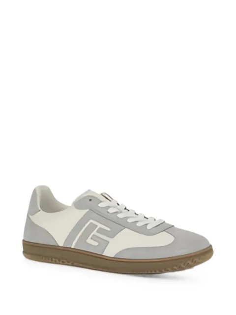 Balmain Swan suede-panelled sneakers