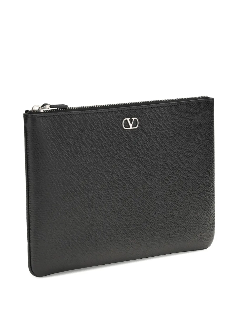 Valentino Garavani VLogo Signature leren clutch Zwart