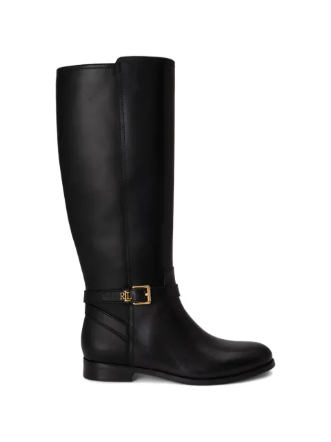 Lauren Ralph Lauren Brooke buckled leather boots