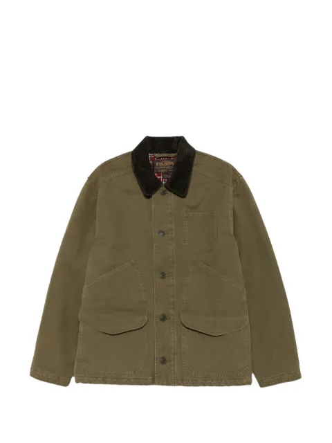 Filson corduroy-collar patch-pocket jacket