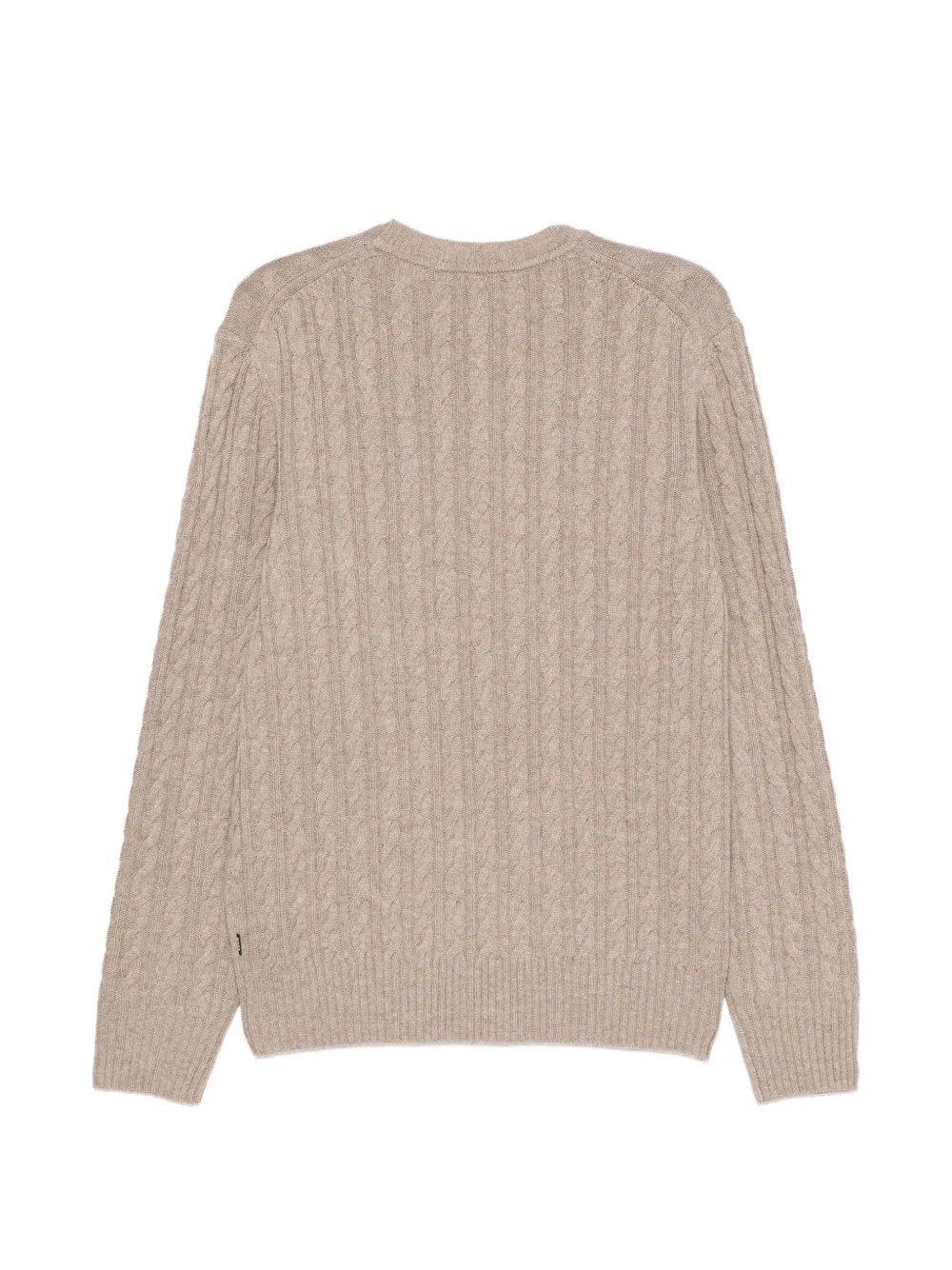 BOSS cable-knit sweater Beige