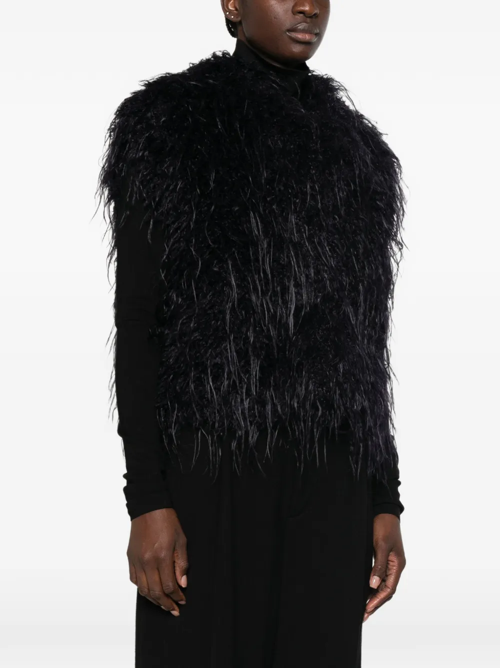 Forte Effen gilet Zwart