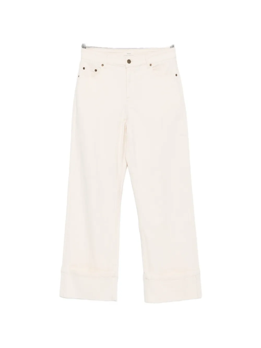 YERSE turn-up cuff jeans - Nude