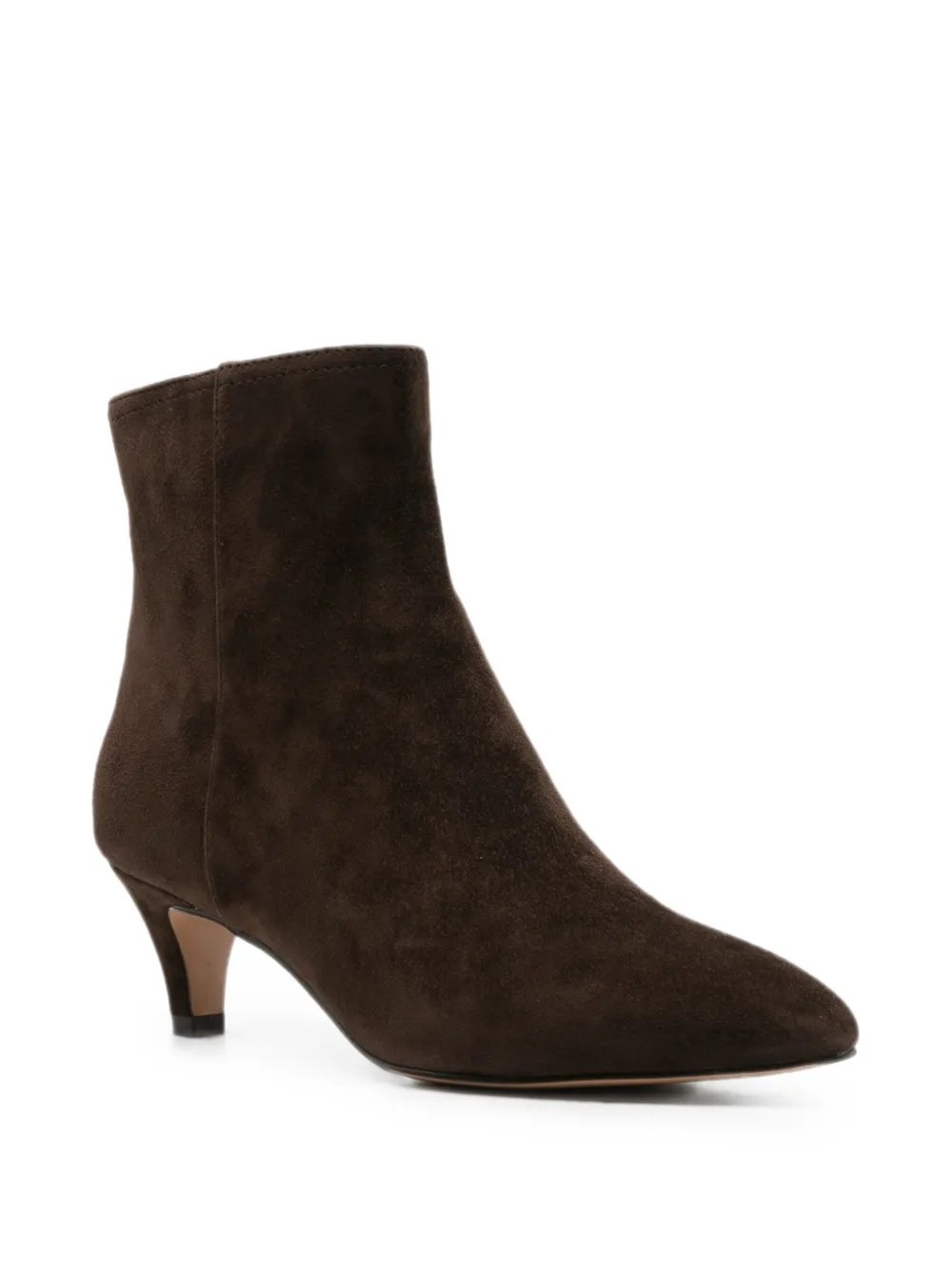 TWINSET Enkellaarzen met puntige neus en kitten heel Bruin