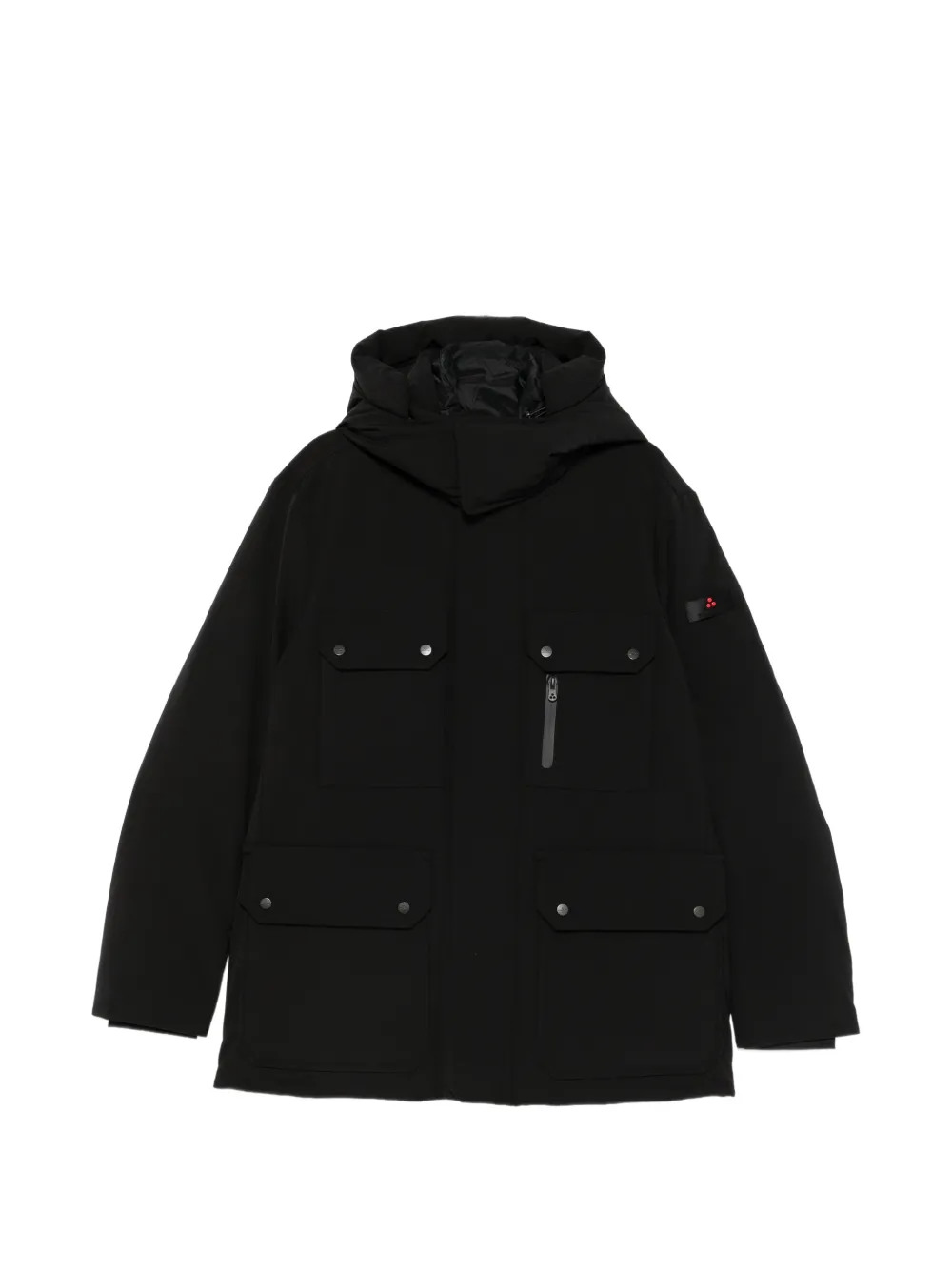 Peuterey Ebride TJ GRS 01 hooded multi-pocket coat - Black