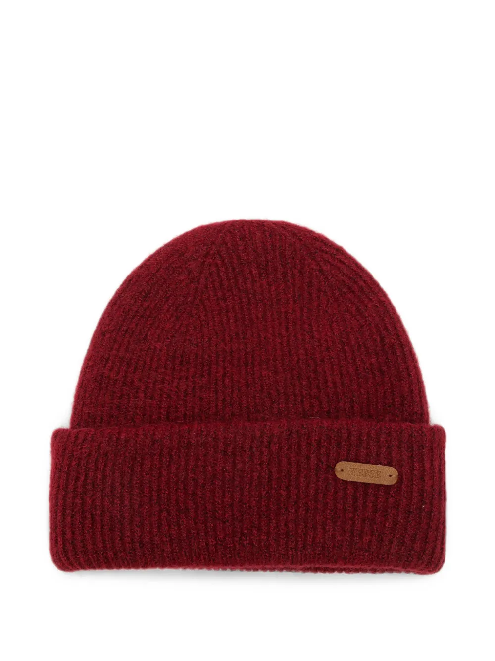 Yerse Ribbed-knit Beanie Hat In Red