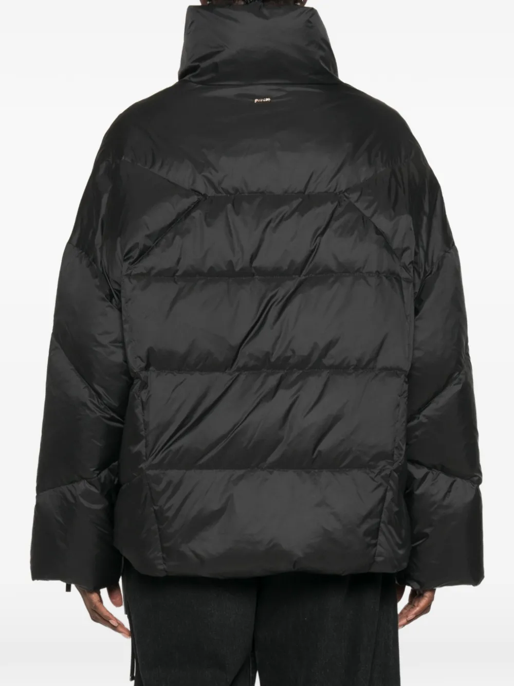 TWINSET Gewatteerd donsjack met ritsmouwen Zwart